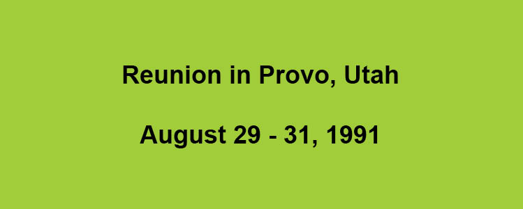 Reunions title-green background